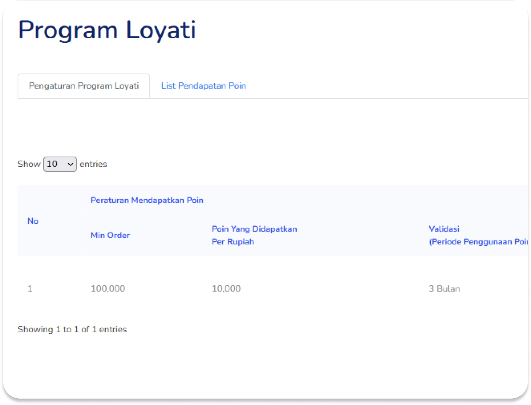 Fitur Program Loyalti - DISKON DAN AFFILIATE