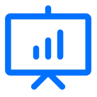 Ikon presentasi analisa data pelanggan